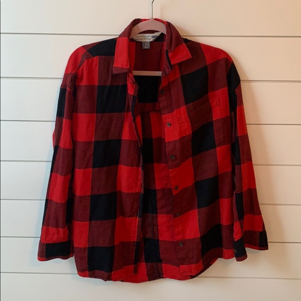 Old Navy Lumberjack buffalo plaid flannel